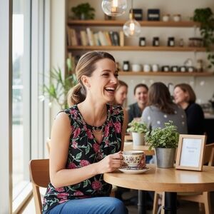 Love Scarlett Red & Black Scoop Neck Sleeveless Chain Accent Tunic Sz M NWOT